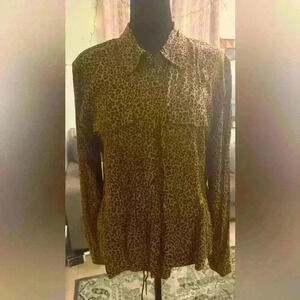 Dkny leopard print shirt - NWT